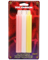 Japanese Drip Candles - 3 Pack - Pink, White, Yellow